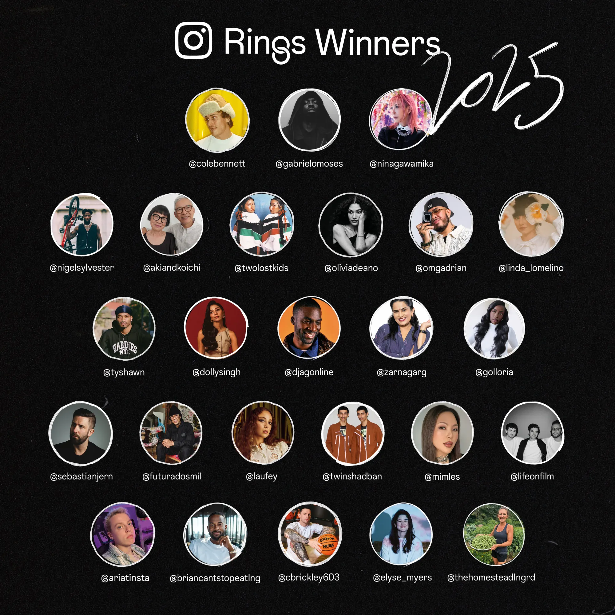 Meta dévoile les premiers gagnants des Instagram Rings