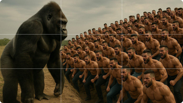 Le WTF de la semaine : Le combat entre un gorille vs 100 humains