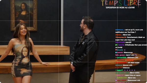 Léna sur Twitch Acte I scène 2, extérieur nuit, le Louvre
